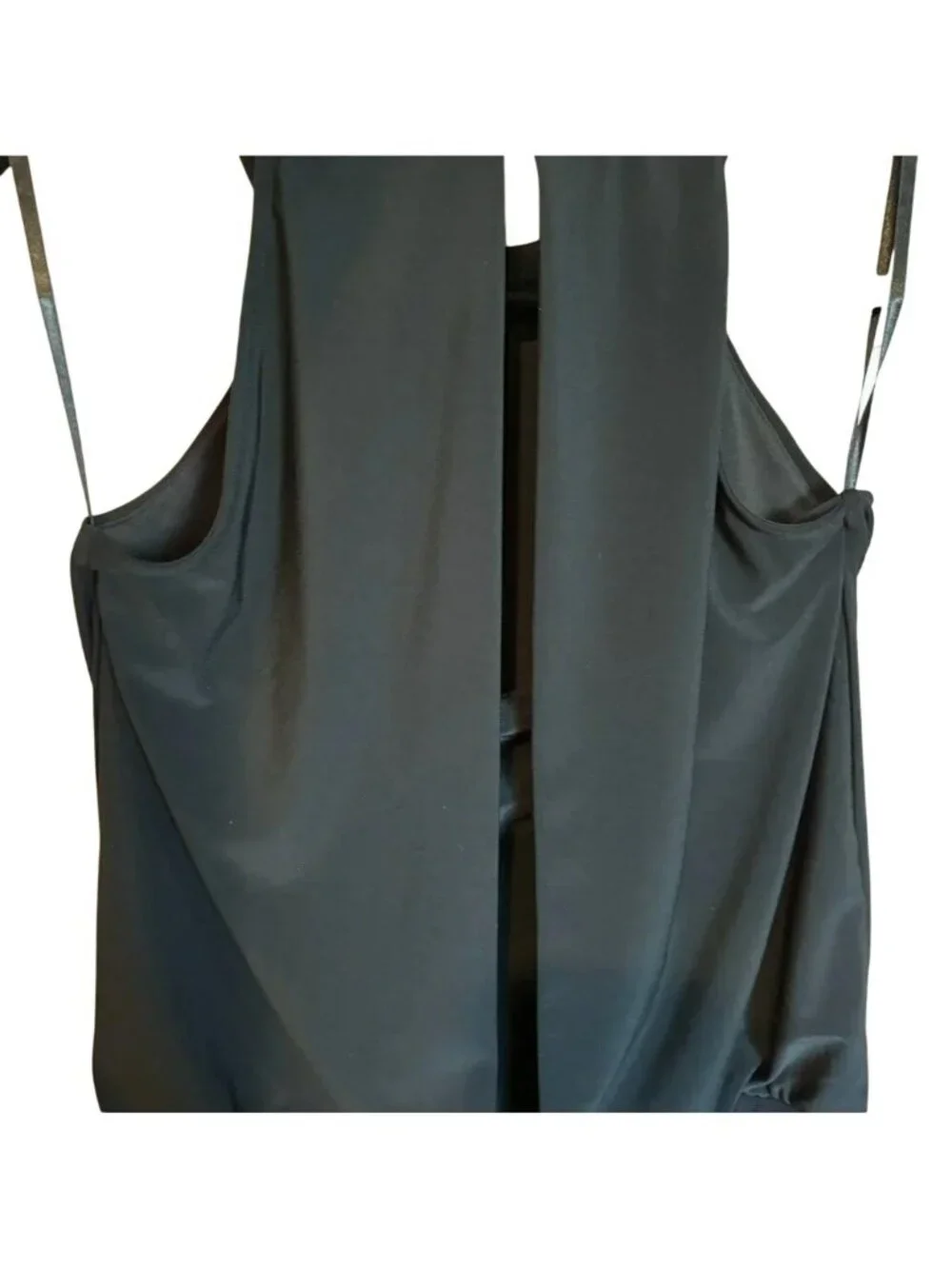 White House Black Market Halter Blouson Bodycon Fitted Mini Dress Size M Stretch
